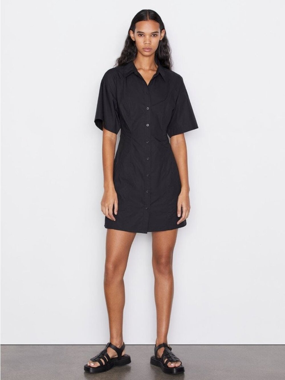Frame Seam Detail Dress